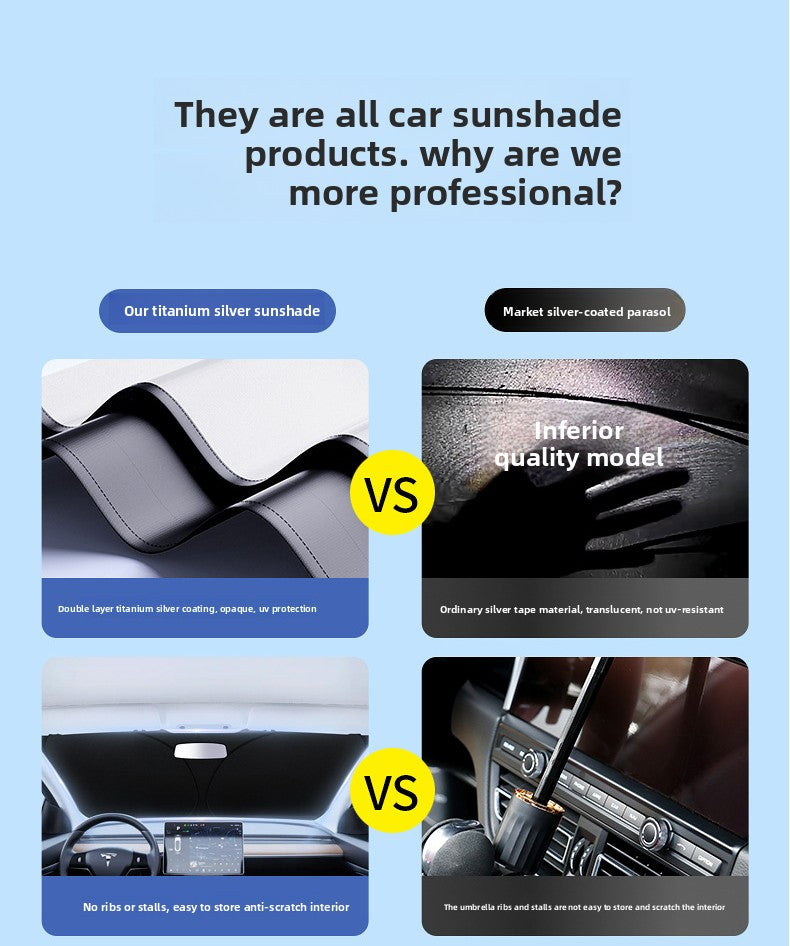 Car Sunshade Front Shield Sun Protection Heat Insulation Sunshade Board Light Curtain Windshield Car Cover Sunshade Shield