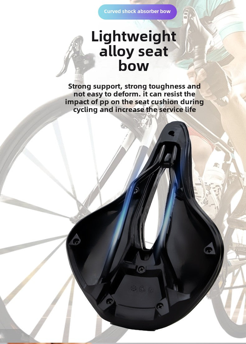 Mountain Highway Vehicle Saddle Ultra-Light Integrated Hollow Riding Cushion Soft Breathable Bicycle Holders