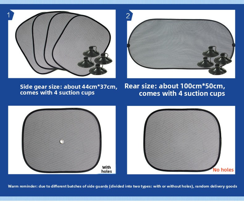Car Sunshade Car Aluminum Foil Sunshade SUV Sedan Heat Insulation Sun Protection Reflective Wholesale