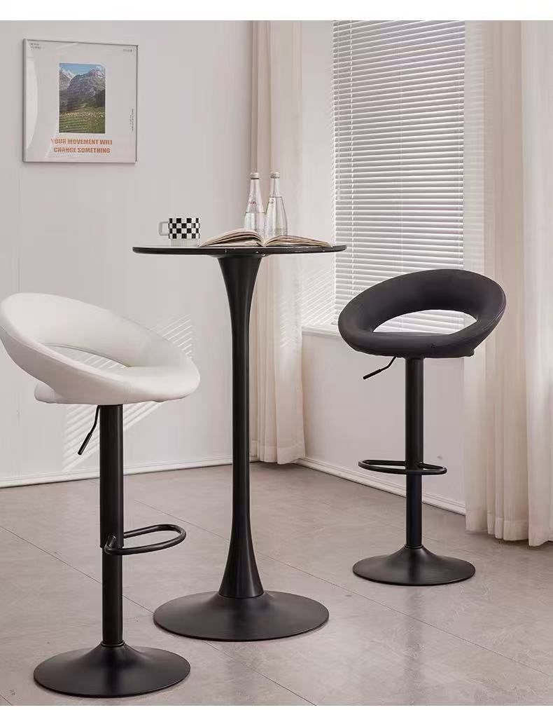European Style Bar Stool Adjustable Swivel Chair Cashier High Stool Bar Stool Front Desk Bar Chair Backrest Stool Beauty Makeup Chair