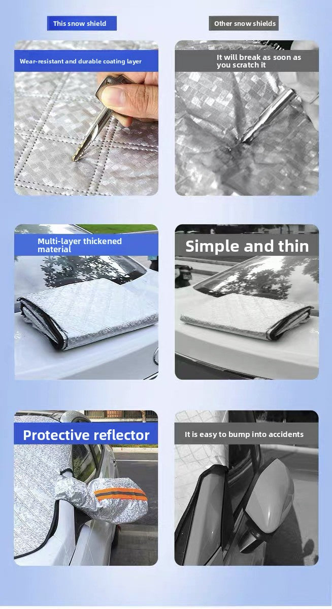 Car Sunshade Sun Protection Heat Insulation Car Cover Half Cover Car Sunshade Sun Protection Clothing Sunshade