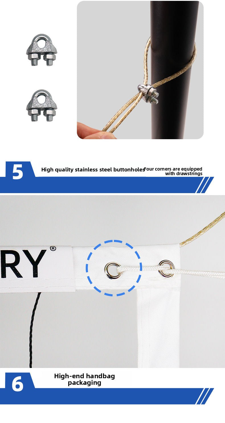 Skyray Volleyball Net Portable Outdoor Knotted Ball Net Thickened Four-Sided Standard Net Training Volleyball Net for Two Players