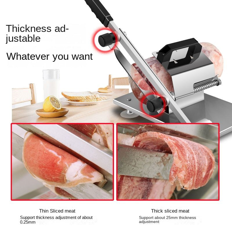 Lamb Roll Slicer Household Meat Slicer Commercial Small Frozen Meat Cooked Beef Meat Slicer Manual Slicing Tool