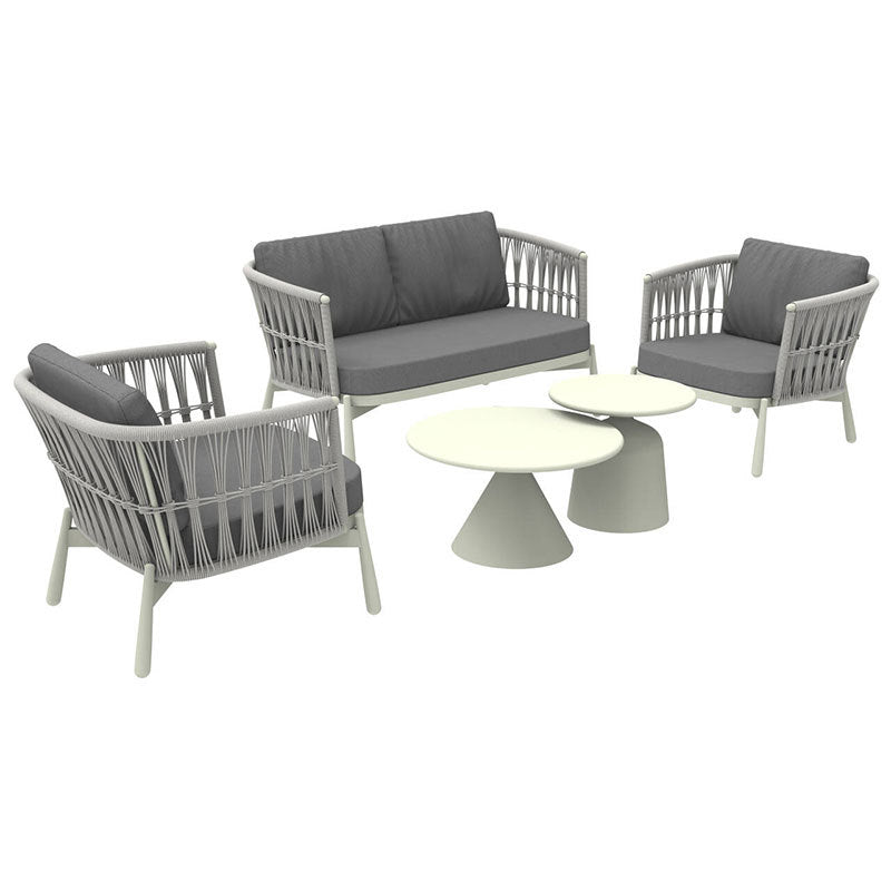 Outdoor Sofa High-End Aluminum Alloy Villa Balcony Courtyard Garden Homestay Hotel Nordic Outdoor Leisure Sofa Chair