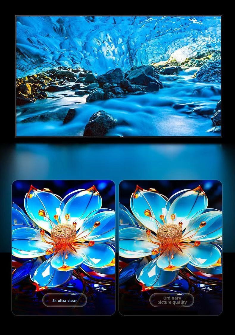 2025 Top New Model Original Imported Frameless 100inch HD TV 55/65/75/85 Voice Full Screen