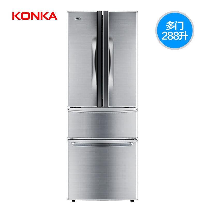 Kang. Jiadian Refrigerator 288 Liters 400L Household French Four-Door Power Saving Energy Saving Double-Door Four-Door Slim Body