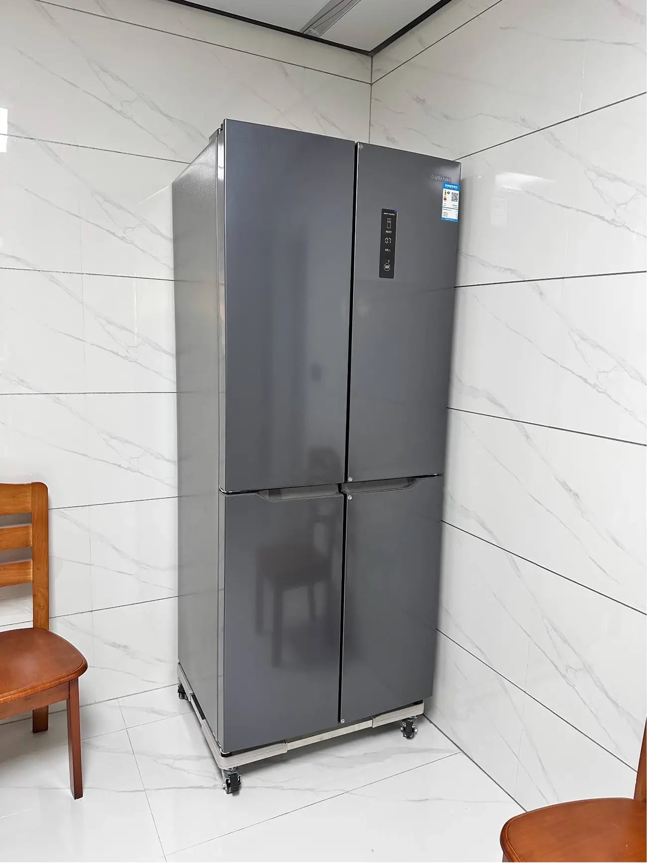 Skyworth refrigerator cross-door dual frequency conversion first-level air-cooled no frost