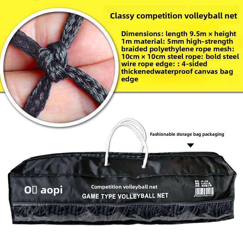 AOPI Olympic Standard Volleyball Net Competition Indoor Outdoor Air Volleyball Net Without Stand and Flagpole