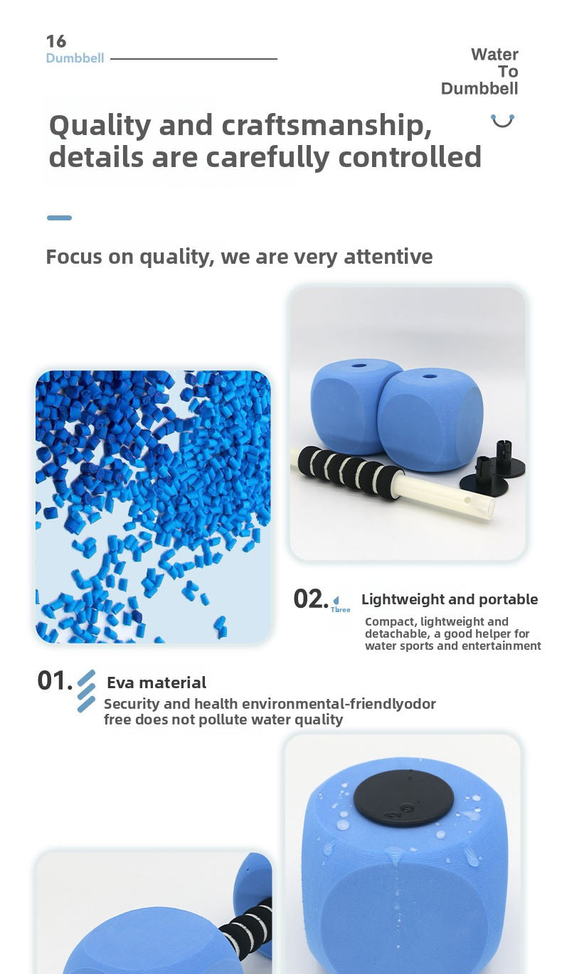Swimming Water Dumbbells Children's Floating Trainer Water Yoga Fitness Special Sports Large Buoyancy Cube Dumbbells