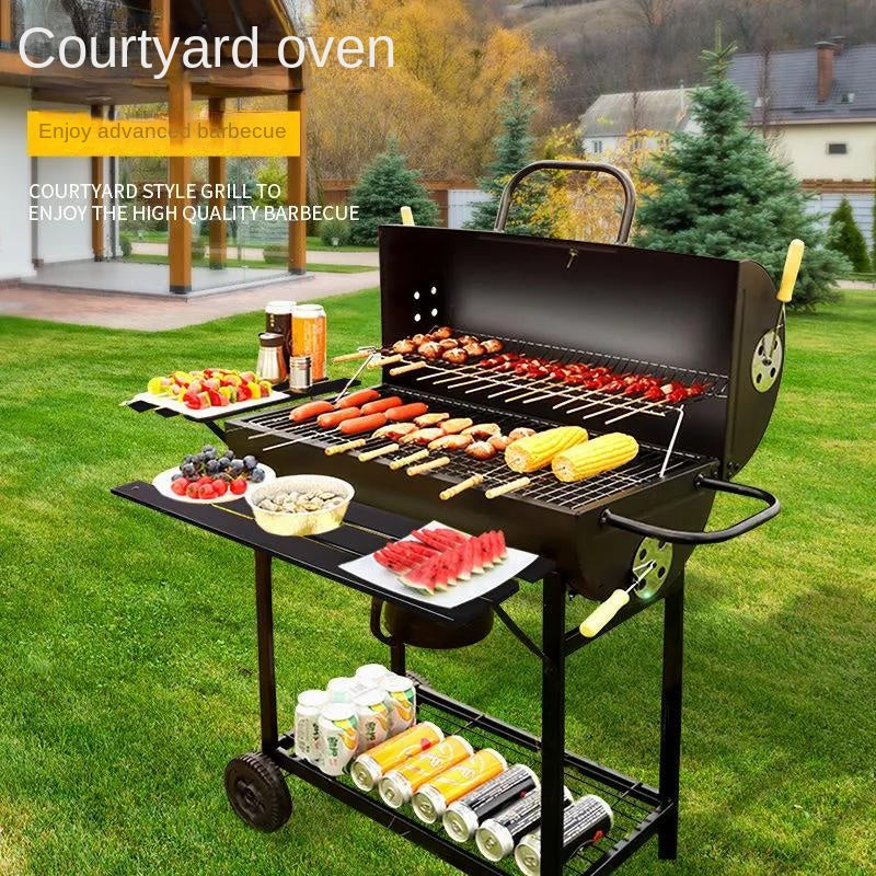 Homeuse Charcoal BBQ Grill 7pcs set + 3kg Carbon