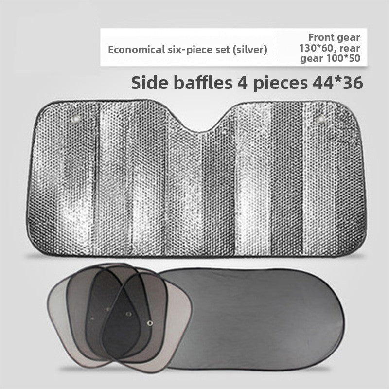 Car Sunshade Car Aluminum Foil Sunshade SUV Sedan Heat Insulation Sun Protection Reflective Wholesale