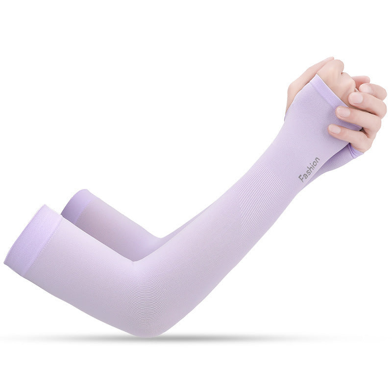Summer Viscose Fiber Sun-Protection Oversleeves Men's and Women's Outdoor Driving UV-Proof Arm Guard Sun-Proof Thin Breathable Ice Sleeve Wholesale