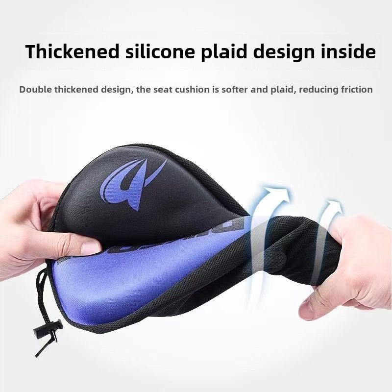 Bicycle Cushion Cover Mountain Bike Thickened Silicone Seat Cushion Road Bike Sponge Seat Cover Comfortable Bicycle Fixture and Fitting