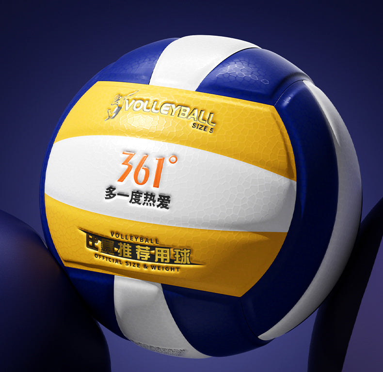 361 Degree Leather Volleyball No. 5 PU High Elasticity Non-Hand-Hurting Training Physical Exam Soft Volleyball Special for High School Entrance Exam Students Competition