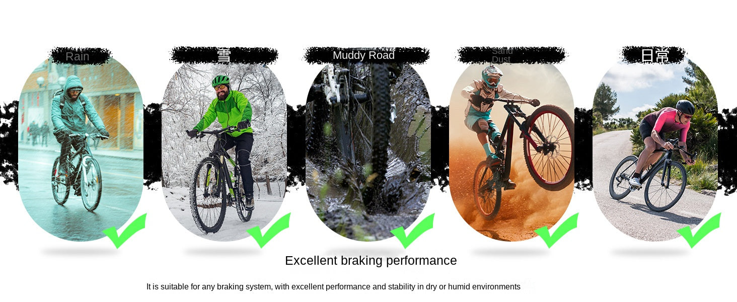 BUCKLOS Mountain Bike Brake Pads Disc Brake MT200 Heat Dissipation Metal Brake Pads Resin Ceramic Brake Pads