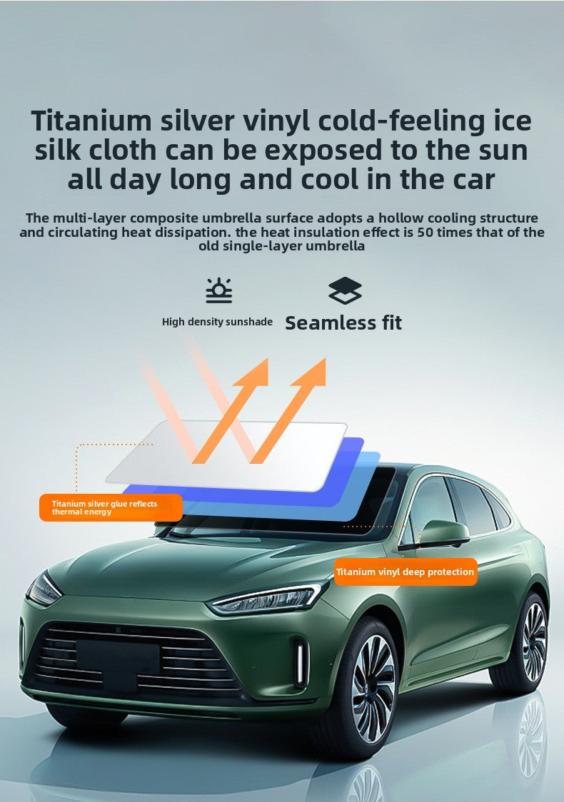 Suitable for Zhijie R7 S7 Car Sunshade, Xiangjie S9 Car Interior Front Windshield Sunshade, Summer Parking Essential