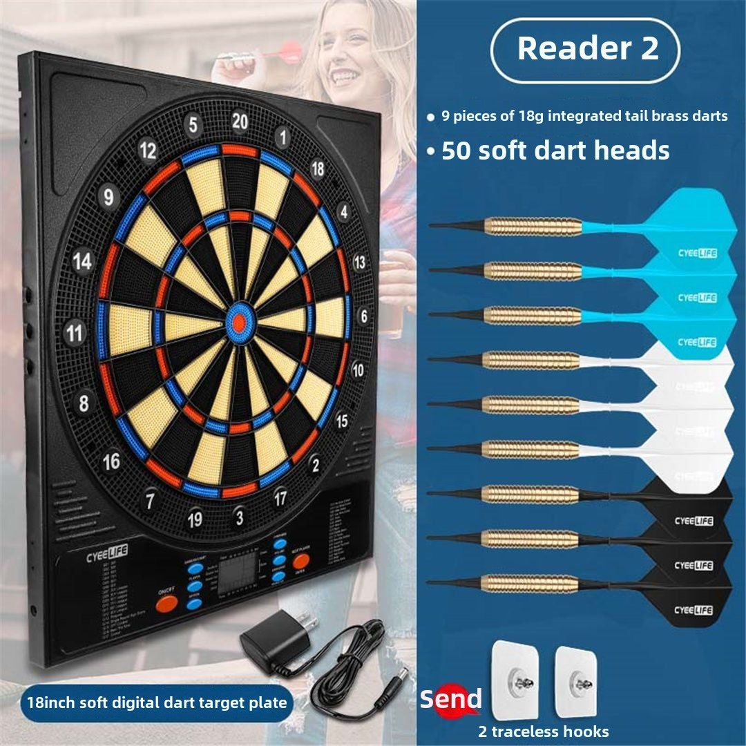 Cyeelife18-Inch Soft Electronic Dartboard Disc Home Bar Entertainment Competition Professional Safety Automatic Scoring