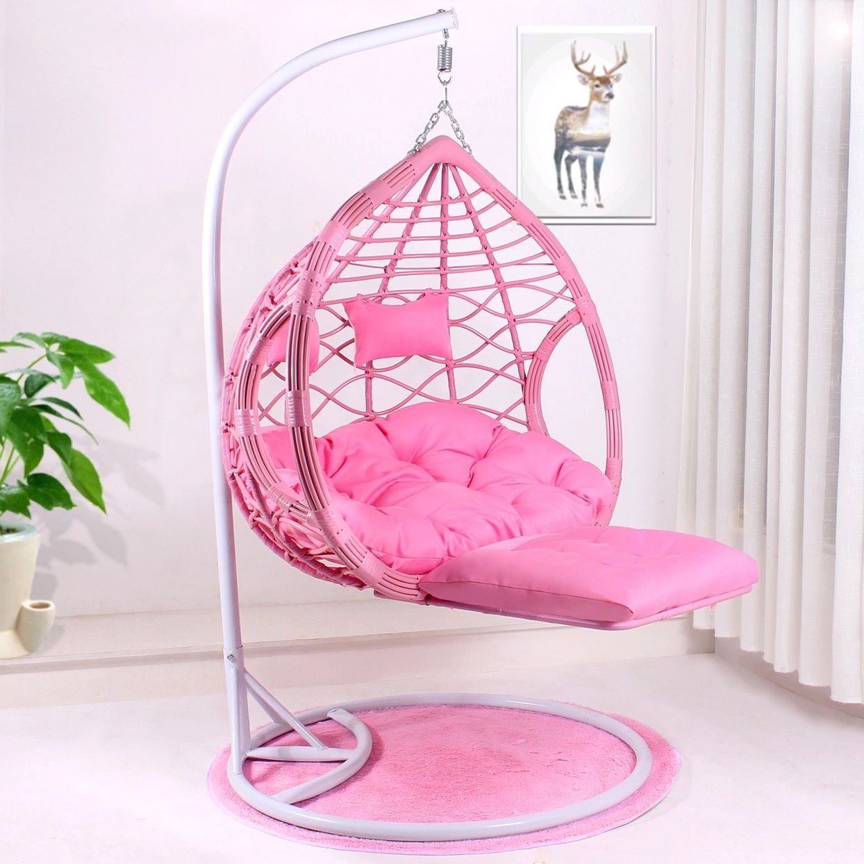 Rocking Chair Indoor Lazy Bone Chair Bird's Nest Outdoor Adult