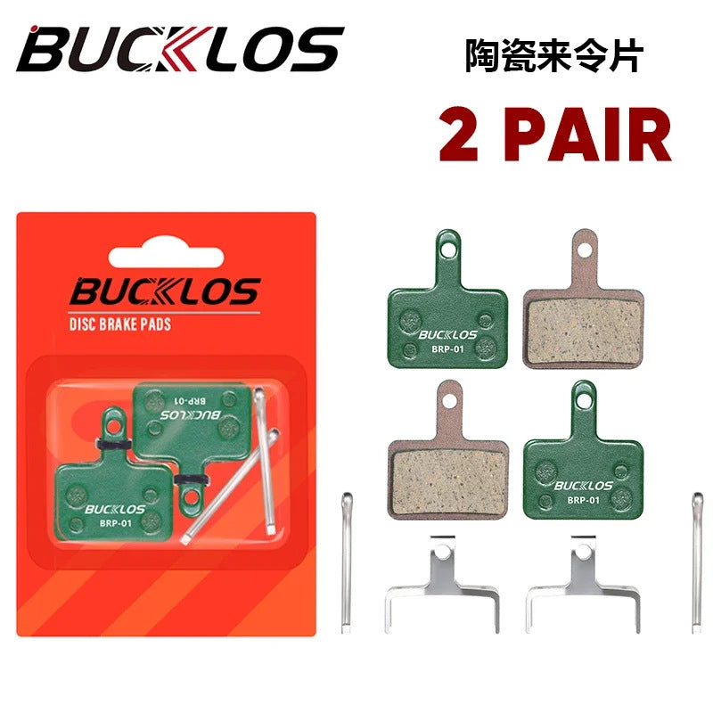 BUCKLOS Mountain Bike Cooling Pads MT200 Ceramic Resin Brake Pads B01S/B03S/B05S