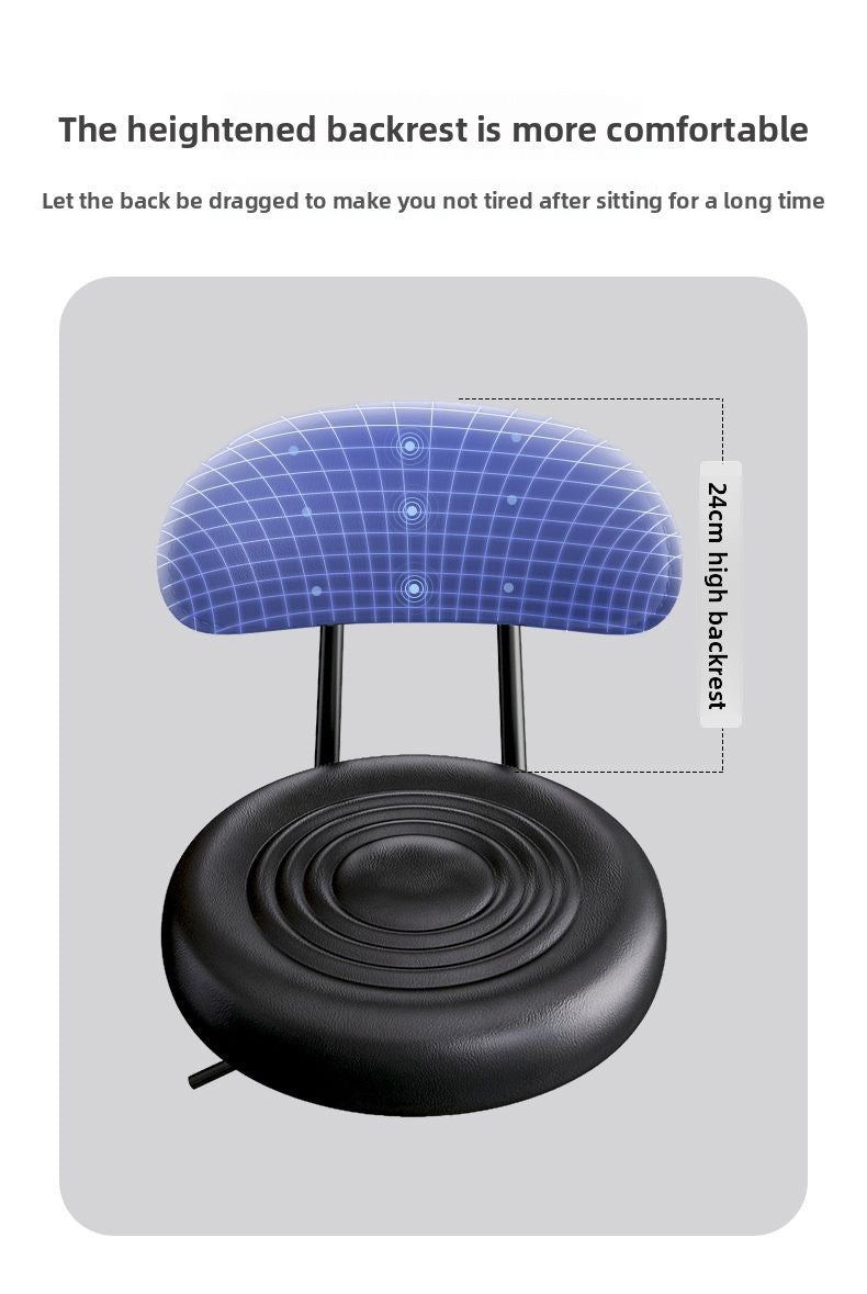 Kerun Bar Stool Modern Simple Swivel High Stool Home Use with Backrest Bar Chair Cashier Desk Adjustable Bar Stool