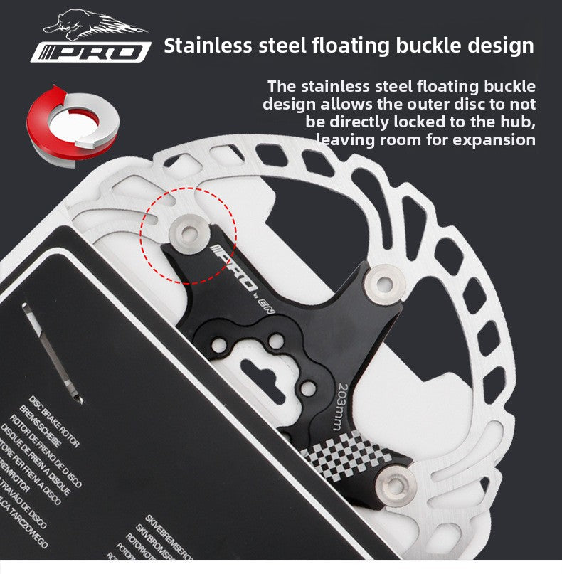 IIIPRO Floating Disc Brake Rotor Six-Spoke Disc Brake Rotor 140/160/180/203mm Mountain Bike Brake Disc