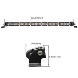 High Power Quality Driving Beam 6D Offroad 8" 14" 28" 32" Inch Dot Emark Single Row Truck Thin Slim Car Led Light Bar