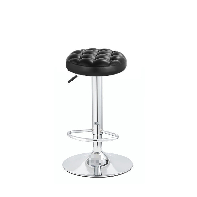 Adjustable Swivel Stool with Wheels, Large Work Stool, Round Stool for Barber Shop, Hair Salon, Bar Counter Chair with Backrest, Bar Chair