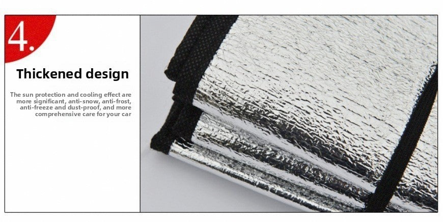 Car Sunshade Front Windshield Snow Frost Sun Protection Heat Insulation Front and Rear Sunshade Snow Protection Dual-use