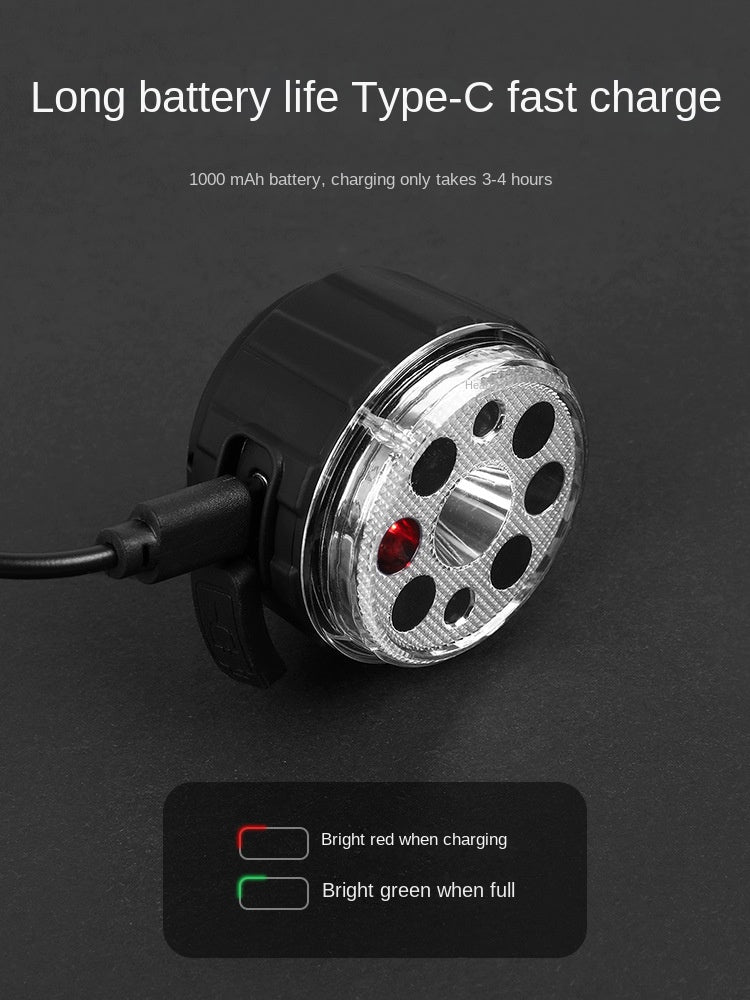 Bicycle Light Wave Induction Headlight USB Charging Mountain Highway Vehicle Outdoor Lighting Waterproof Cycling Accessories Lamp