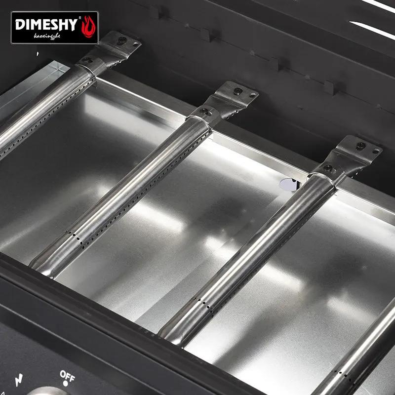 Gas 4+1 burner BBQ Grill DIMESHY with complete set accessories