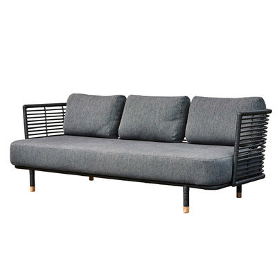 Outdoor Rattan Sofa Courtyard Leisure Outdoor Balcony Rattan Chair Sunproof Waterproof Homestay Sunroom Combination Furniture