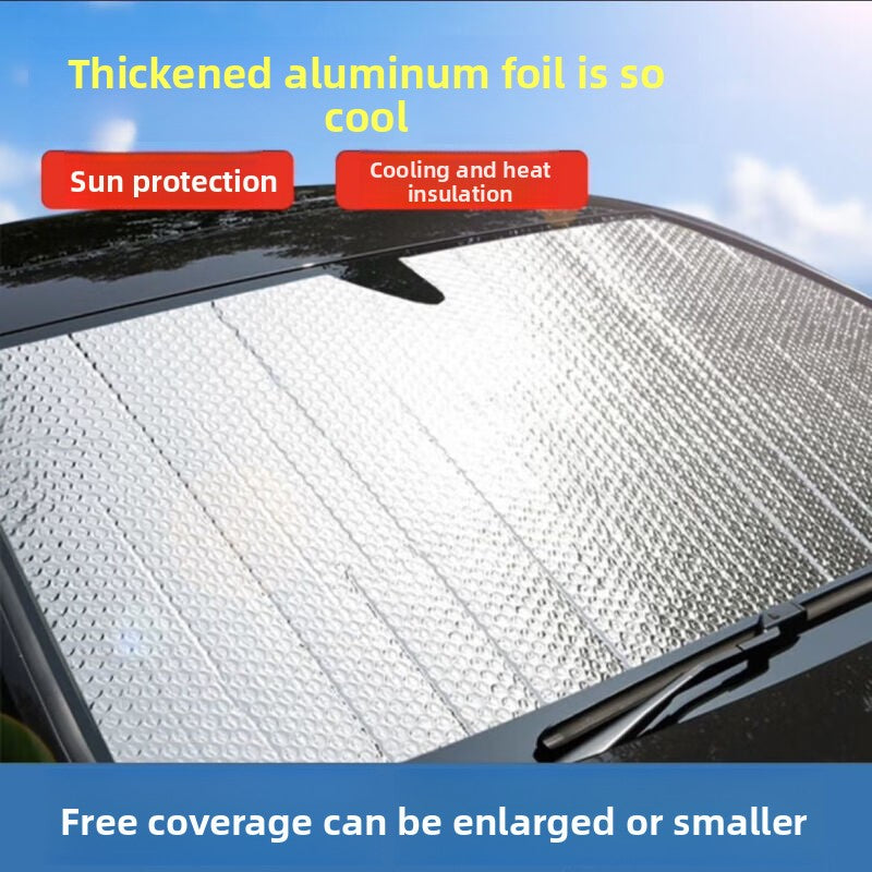 Car Front Sunshade Sun Protection Heat Insulation Sunshade Sun Visor Car Interior Cover UV Protection Sunshade Curtain Heat Insulation