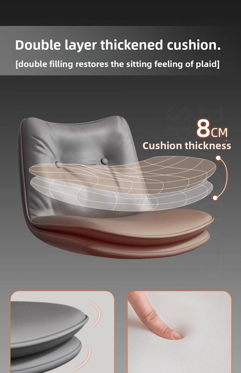 Kerun Bar Stool Home Use High Stool Rotating Adjustable Backrest Chair Commercial Bar Chair Premium Cashier Front Desk Bar Stool