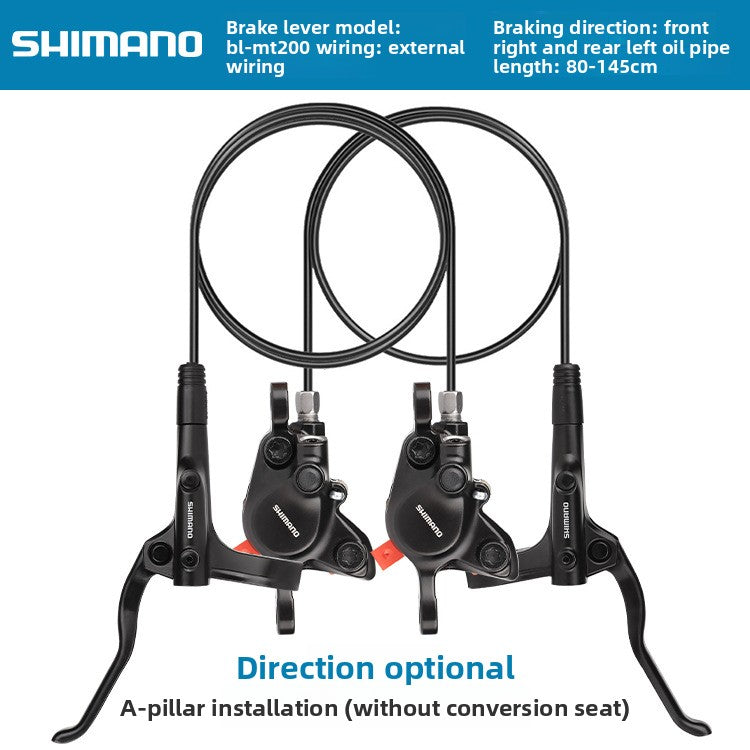 SHIMANO MT200 Oil Brake Mountain Bike Hydraulic Disc Brake Folding Bike Oil Brake