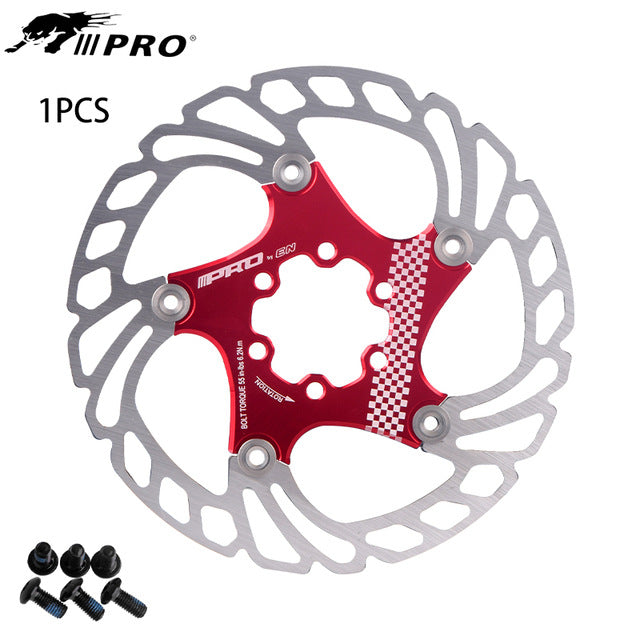 IIIPRO Floating Disc Brake Rotor Six-Spoke Disc Brake Rotor 140/160/180/203mm Mountain Bike Brake Disc