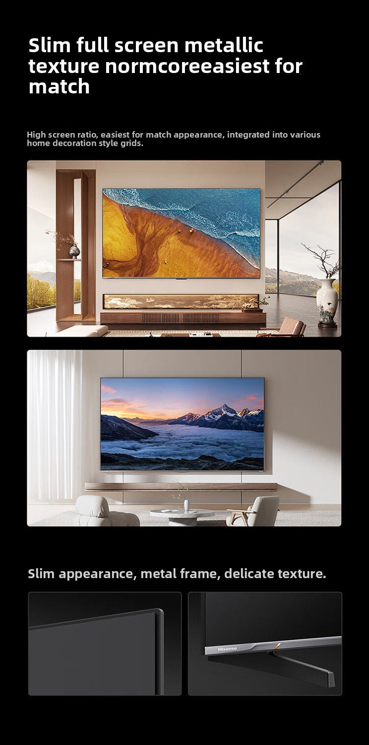 [Aurora Series] Hisense 65-Inch Miniled TV 264Hz High Brush Tablet 4K HD Intelligent Voice
