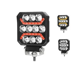 New Red White Yellow Position Light DRL 40W 4 inch Square 12V Spot Led Work Light for 4x4 Off road ATV Jeep Tractor Trucks 24V