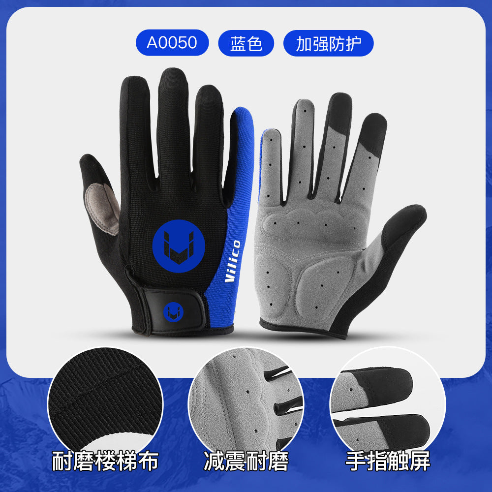 Bicycle Gloves Winter Warm Gloves Road Bike Mountain Bike Anti-Skid Shock Absorption Gloves Outdoor Cycling Gloves