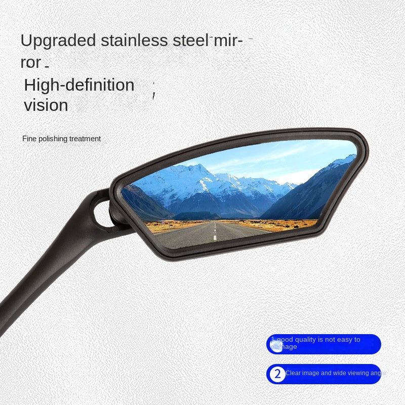Bicycle Rearview Mirror Battery Car Road Bike Adjustable HD Rearview Mirror Outdoor Riding Mountain Bike Reflector