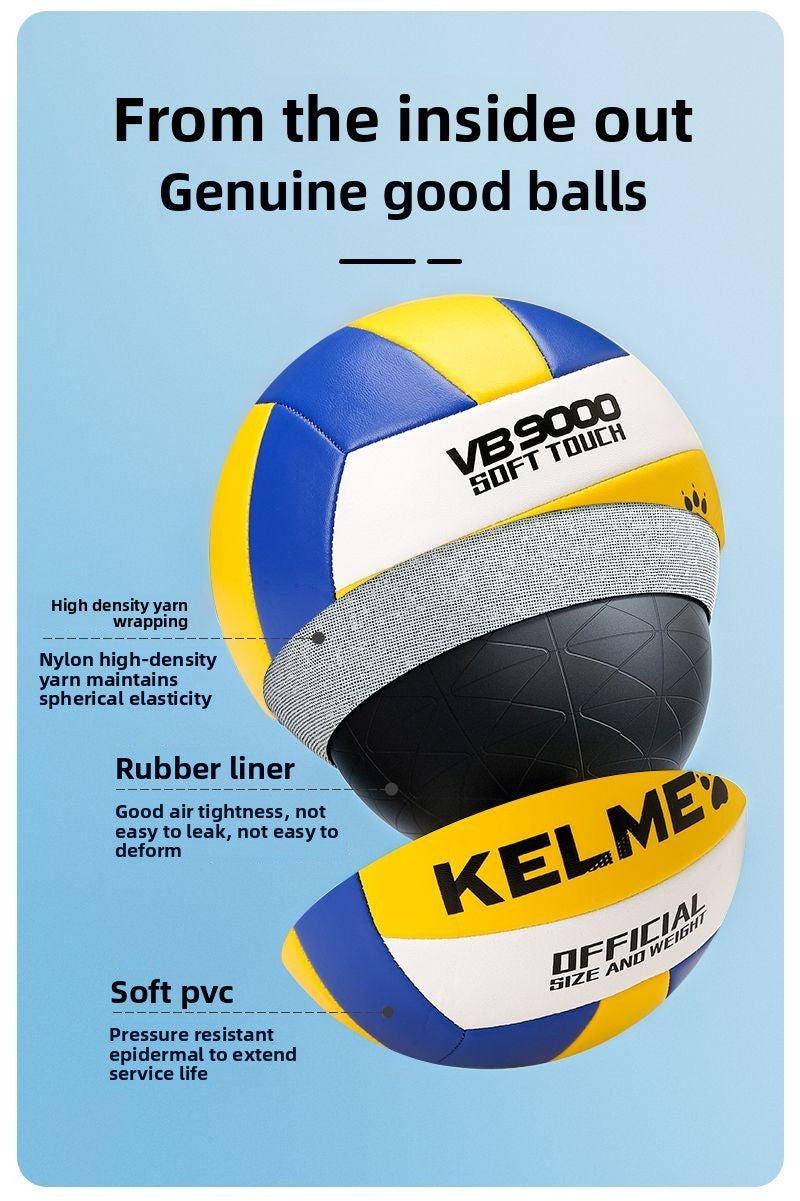 Kalmei Volleyball for Middle School Entrance Exam Students, Hard Volleyball for Elementary and Middle School Students, Competition Size 5, Standard Sports Exam Training