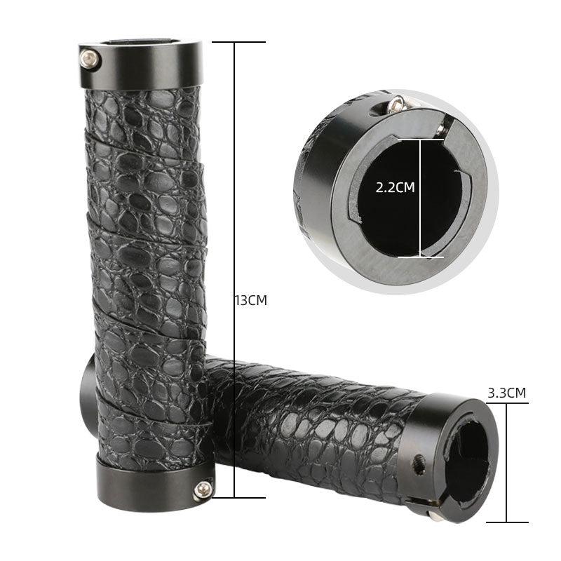 Clearance Bicycle Handle Grip Bilateral Lock Grip Non-Slip Wear-Resistant Texture Handle Cover Bicycle Accessories