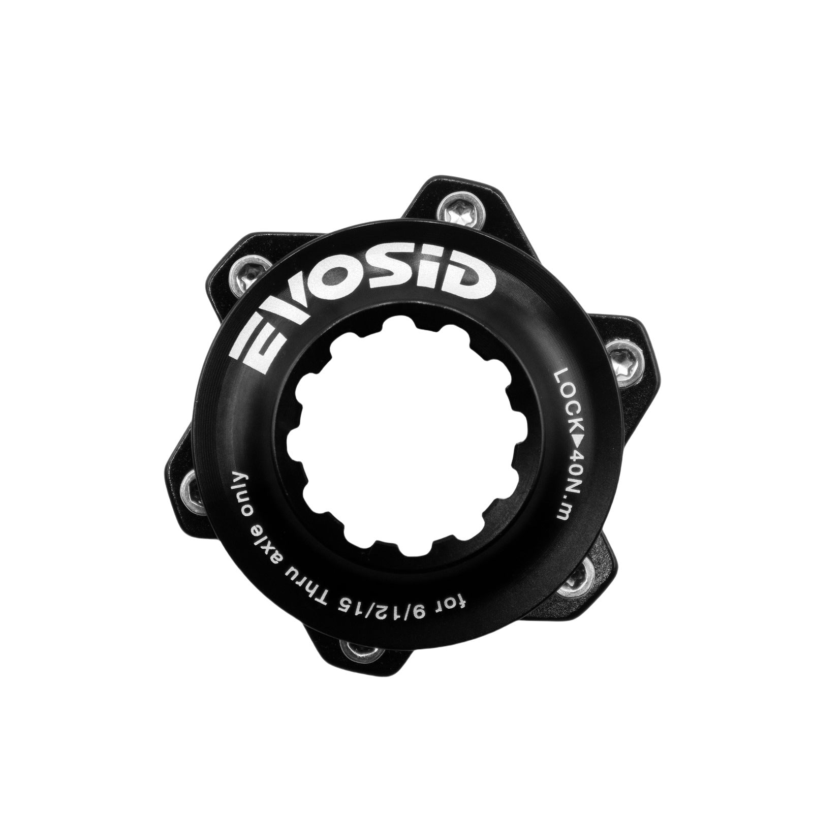 Center Lock to Six-Bolt Disc Adapter CNC Aluminum Alloy Thru-Axle Hub Center Lock Disc Conversion Mount Disc Brake Mount