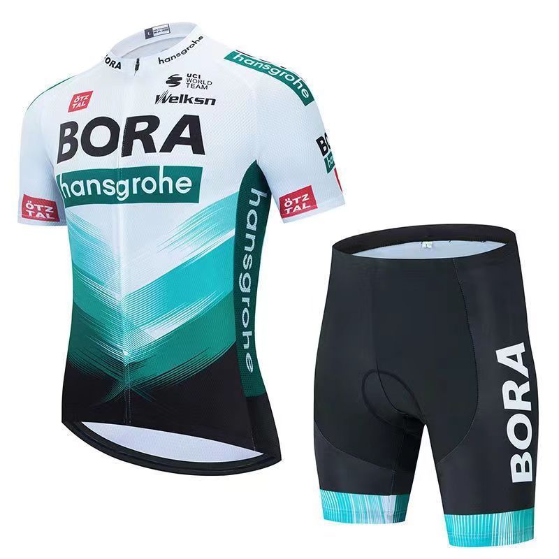 2022New Tour France Team Short-Sleeve Cycling Clothes Suit Baby Boy and Girl Summer Quick-Drying Breathable Bicycle Road Wear