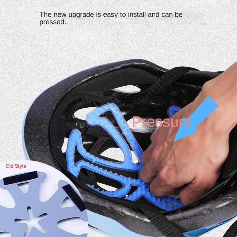 Anti-Pressure Hair Helmet Inner Pad Cycling Fixture Overhead Ventilation Breathable Four Seasons Universal Silica Gel Pad