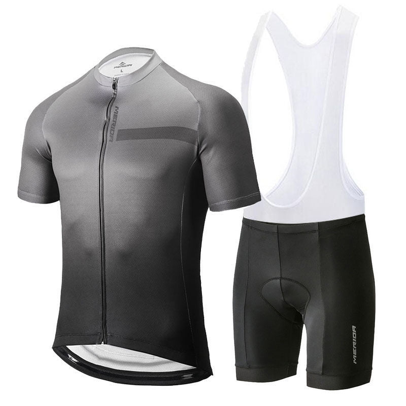 Summer Gradient Merida Bicycle Cycling Clothes Suit Road Bike Quick-Drying Cycling Top Loop Team Shorts