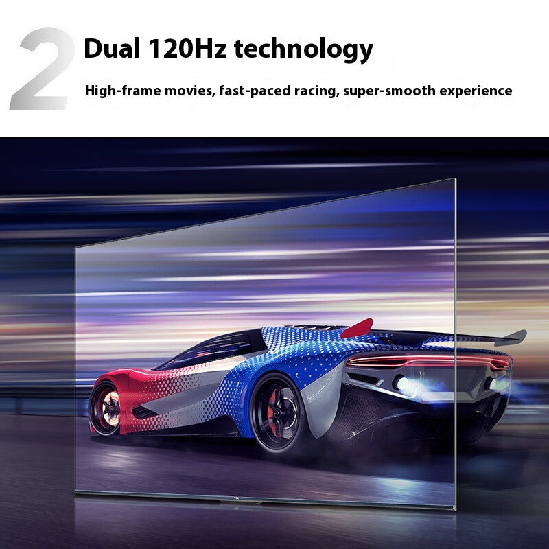 TCL TV 55v8e 55-Inch 4K Ultra-Clear 120Hz Anti-Shake 130% Color Gamut Intelligent Ultra-Thin Full Screen LCD Flat Panel TV 2+32G