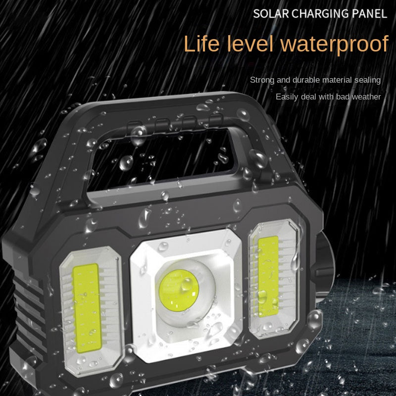 Multifunctional Searchlight Emergency LED Solar Outdoor Lights Waterproof Power Torch Cod Portable Lamp