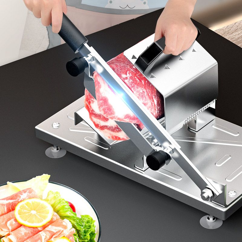 Lamb Roll Slicer Household Multi-Functional Meat Slicer Beef Slices Beef Roulade Manual Meat Slicer Frozen Meat Cutting Artifact