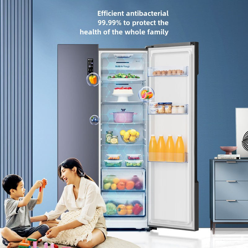 Hisense 647 Liters Double-Door Refrigerator First-Class Double Frequency Conversion Energy Saving Large Capacity Air Cooling Frostless Household Refrigerator