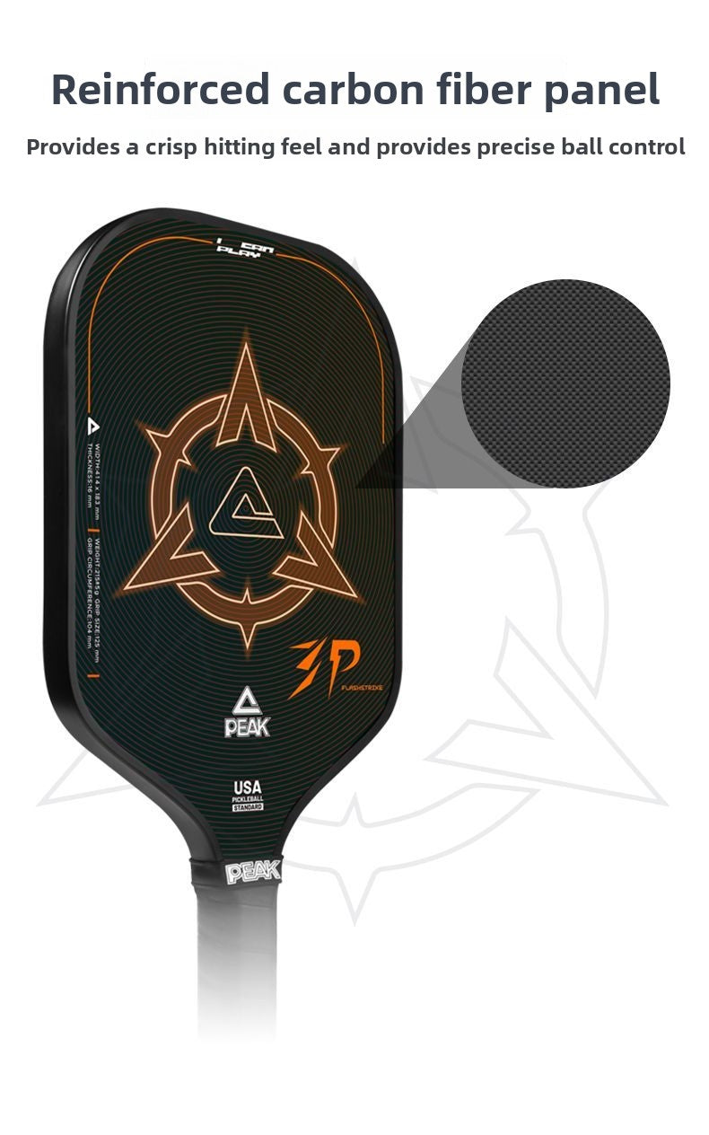 Pickleball Racket Set Carbon Fiber PP Honeycomb Core Pickleball Full Set Tournament Grade Pickleball Racket